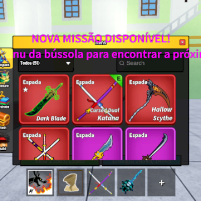 Conta com gamepass e frutas permanentes + muitas skins