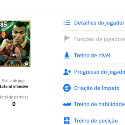 Conta efootball com Cafu 103