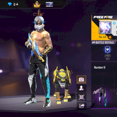 Conta de Free fire gemada com 2 m