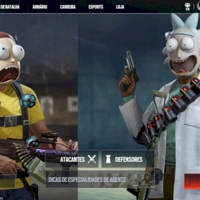 CONTA R6 COM BUNBDLE DO RICK AND MORTY, ZERO PAYDAY E MUITAS OUTRAS SKINS!!