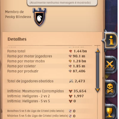 Conta Na 1.44Bn 90Mpvp + Coletas + 240M Prata Total - PROMO - Albion Online