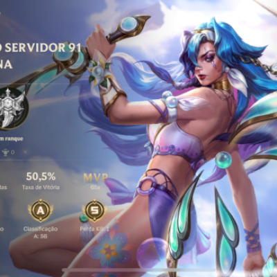 Conta Wild Rift Com 60 Skins e Nível 173Já foi Grão Mestre e está no Mestre am