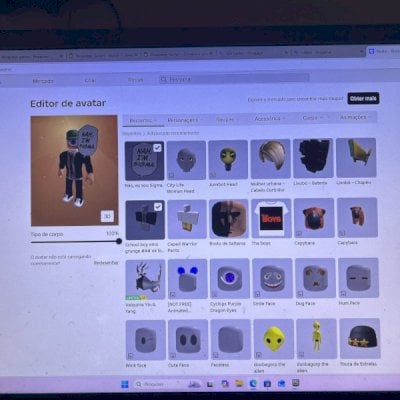 conta roblox gemada pra sair logo e blox fruits