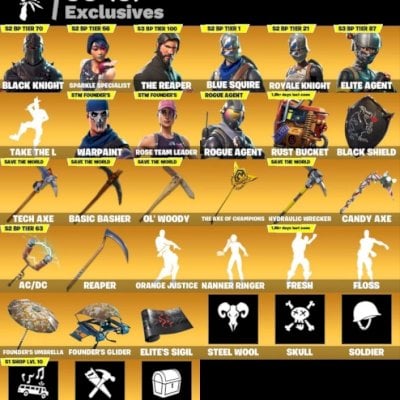 Conta de Fortnite OG cavaleiro negro e MT mais