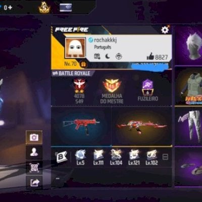 Conta com Angelical branca, ump rubi , one punshe man , punho congelante