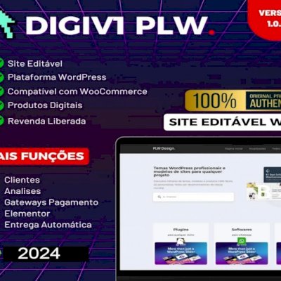 Site Pronto para Lojas de Produtos Digitais – DigiV1 2024