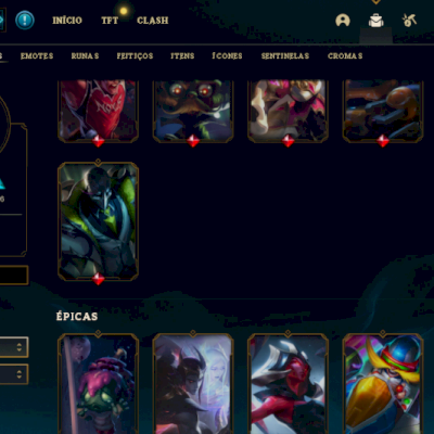 Conta Rara |(153 campeões) + (124 skins)