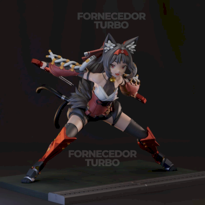 Nekomiya Mana 3D - Arquivo .Stl Para Impressão 3D