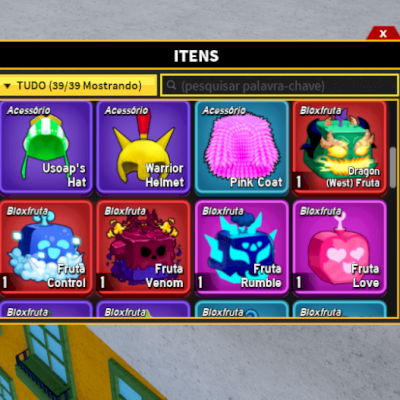 FRUTAS FISICAS BLOX FRUIT. (DRAGON WEST, CONTROL, ETC.)