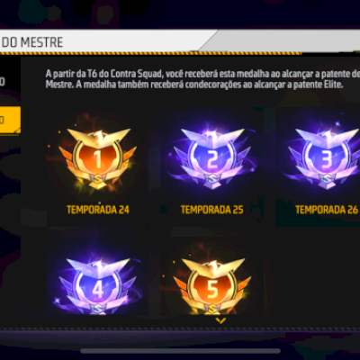 Subo seu FF para o nível mestre