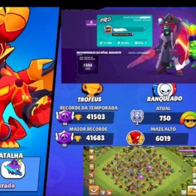 Conta Brawl Stars - Clash Royale - Mo.co