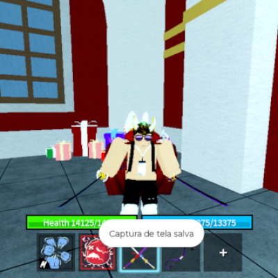 Conta de blox fruits com fruta perm e raça v4