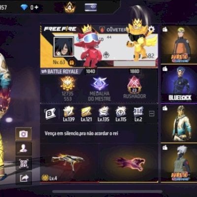 Conta Gemada Free Fire