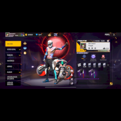 Conta gemada full arma evolutiva e 4 calça angelical