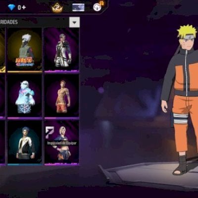 CONTA FF FOM NARUTO E KAKASHI