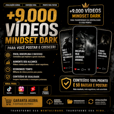 +9,000 Mil VÍDEOS PRONTOS EM 4K PARA POSTAR!