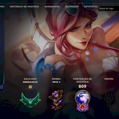 Conta LOL DIAMANTE // UNICO DONO