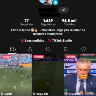 Conta TikTok Aquecida ⚽ | 1.6K Seguidores | +96K Curtidas | Vídeos Virais 🚀