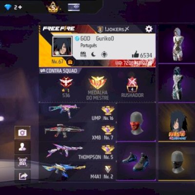 Conta Nível 67, Prime 5 com Angelical