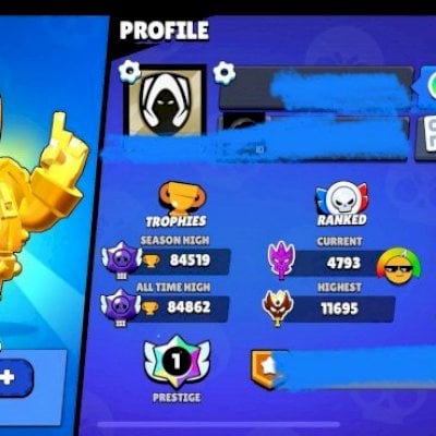 CONTA DE BRAWL FULL 89 LVL 11 FAMA METEÓRICA 2 FRANK REI ( PREÇO NEGOCIÁVEL )