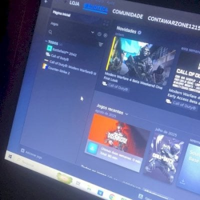 Conta Steam pra sair logo