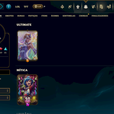 Unranked com 125 Champs e 87 Skins ( MID / JG / ADC )