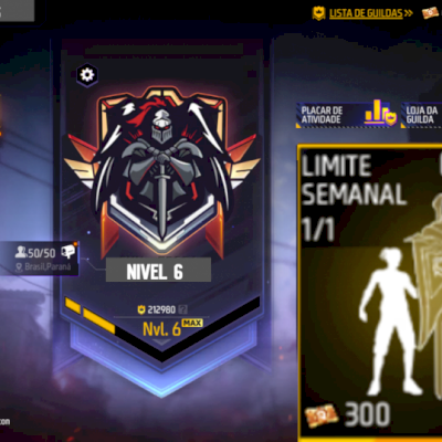 Vaga na guilda de nível 6 no Free Fire! Receba gratuitamente seu bandeirão.