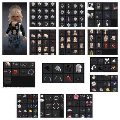 conta de Roblox feminina mais de 60k robux investido