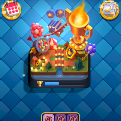 Conta Clash com 8000 troféus , 15 evoluções e uma boa parte de cartas nível 15.