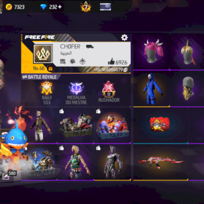 CONTA DE FREE FIRE RARA | PRIME 7 | 4 AO 24 PASSE DE ELITE | MESTRES ANTIGOS