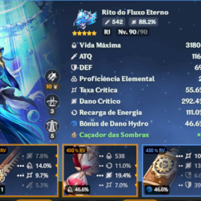 Neuvillette C2 + arma sig, Furina, Mavuika C2 + arma sig, Nahida, Dehya c3
