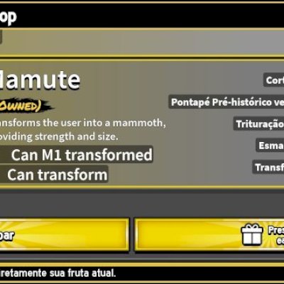 Permanentes: Portal, Budda, Mamute, Magma, Ice e 4 slots