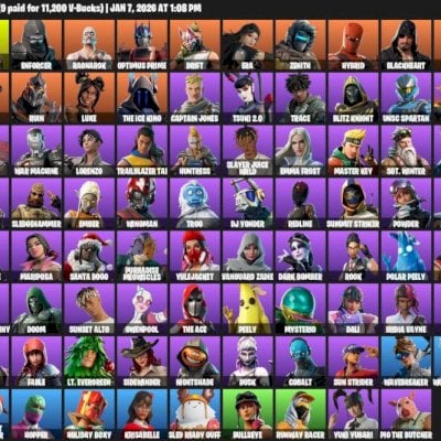 CONTA DE FORTNITE | +79 SKINS | 161 PICARETAS | 145 PLANADORES