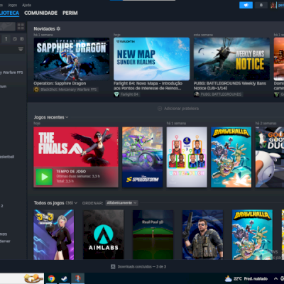 Conta Steam Com Diversos Jogos , (Avaliada por 230 reais)