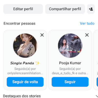 Conta Instagram 1 mil seguidores