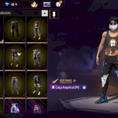 Conta de free fire gemada e antiga