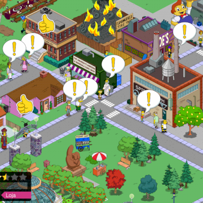 Conta de Simpsons tapped out