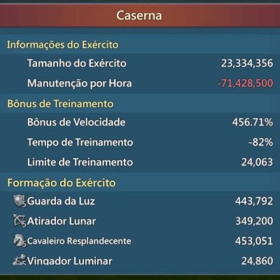 CONTA LORDS MOBILE - T5 - PODER 1,45 Bi