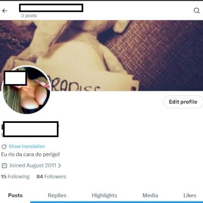 2010-2014 Conta do Twitter Antiga X + Tematica LGBT feminino 18 + Seguidores
