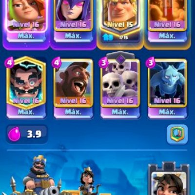 Conta Clash Royale com 7 cartas lvl16+1 campeão lvl 15, 10800 trofeus