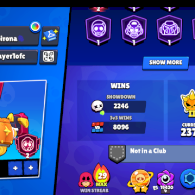 Conta de brawl 76 brawlers no máximo 56k de troféus
