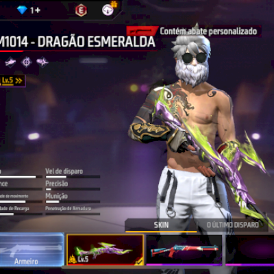 Vende se conta de free fire com angelical [ BRANCA / BARBINHA ] Facebook perdido