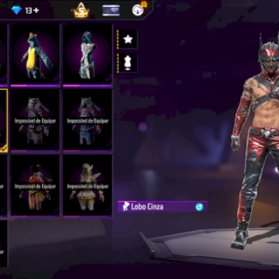 Conta FREE FIRE GEMADA COM COELHAO, DIABÃO, MARIONETE E PASSES ANTIGOS