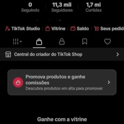 Conta Tiktok 11K Seguidores + Shop Ativo