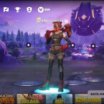 Conta de fortnite com 550 vbucks e várias skins xcloud