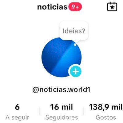 conta do tiktok monetizada com 16 mil seguidores
