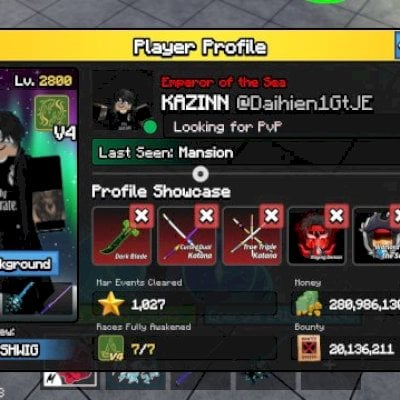 Vendo conta blox fruits gemada (vng)