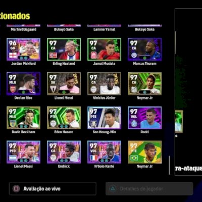 Conta pessoal com vários jogos