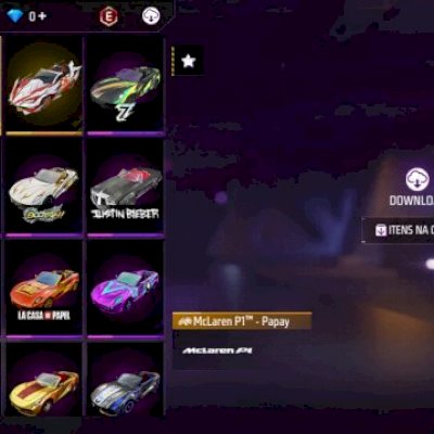 Conta de free fire com skin naruto,bandeirão e trono