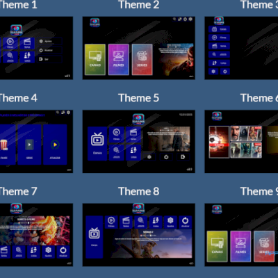 pacote com + de 30 painel e apk ibo, unitv, xciptv, vu playe